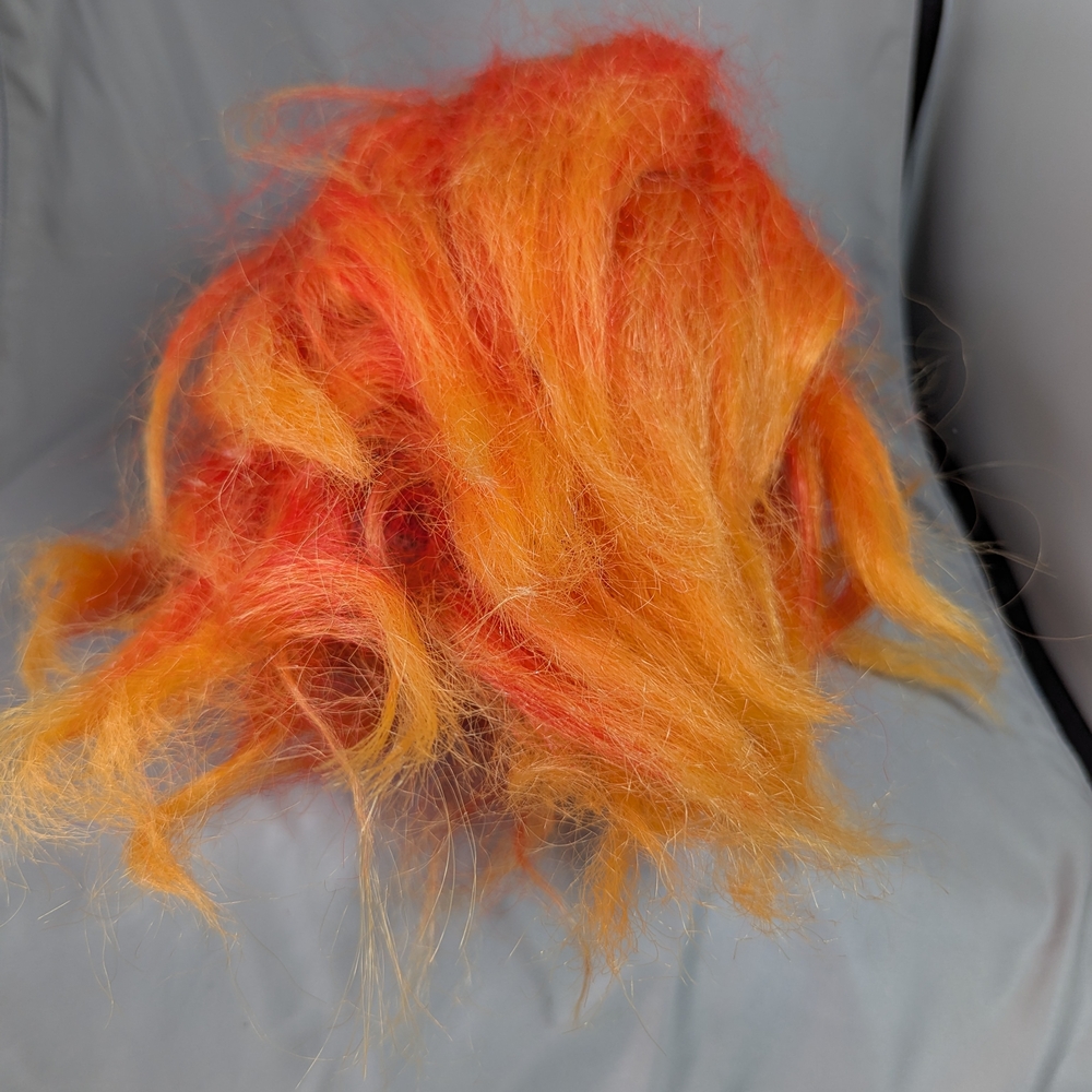 Creepy Clown Mask with Orange Hair With Toile Skirt - Picture 8 of 15